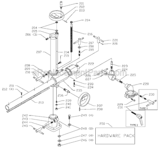 Page C Diagram and Parts List for 36-856 Type 2 Delta Shaper