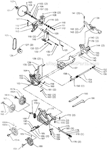 Page B Diagram and Parts List for 36-882 Type 2 Delta Table Saw