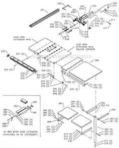 Page C Diagram and Parts List for 36-940 Type 1 Delta Table Saw