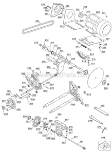 Page B Diagram and Parts List for 36-977  Delta Table Saw