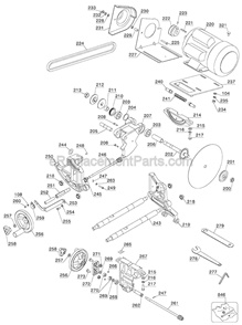 Page B Diagram and Parts List for 36-978  Delta Table Saw