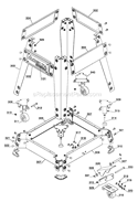 Page B Diagram and Parts List for 36-980 Type 1 Delta Table Saw