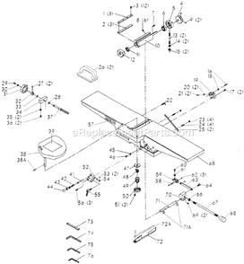 Part Location Diagram of 1347040 Porter Cable Screw