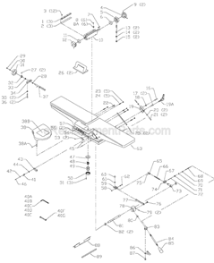 Page A Diagram and Parts List for 37-275X  Delta Planer Jointer