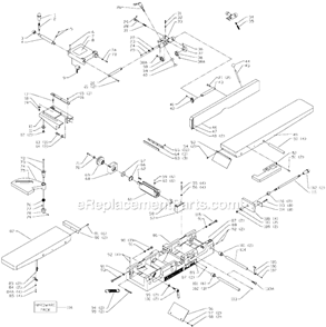 Page A Diagram and Parts List for 37-680X Type 1 Delta Planer Jointer