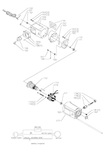 Delta Tp305 Type-1 Diagram and Parts List for TP305 Type-1 Delta Planer Jointer