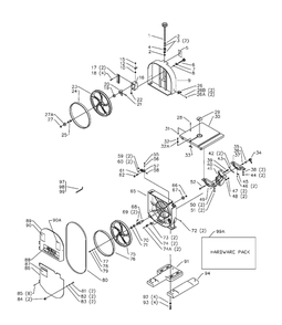 Delta Bs220 Diagram and Parts List for BS220  Delta Saw
