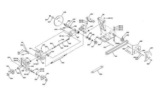 Delta 34-348 Diagram and Parts List for 34-348  Delta Saw