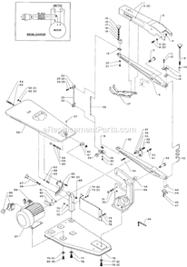 Page A Diagram and Parts List for 40-150 Type 1 Delta Scroll Saw