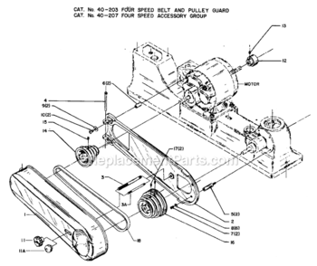 Part Location Diagram of 741722 Delta 1/2IN BO-4STP Puly