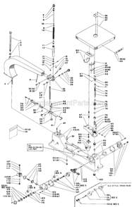 Page A Diagram and Parts List for 40-211 Type 1 Delta Scroll Saw