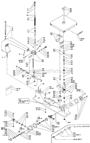 Page A Diagram and Parts List for 40-440 Type 1 Delta Scroll Saw