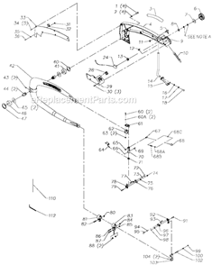 Page A Diagram and Parts List for 40-650 Type 2 Delta Scroll Saw