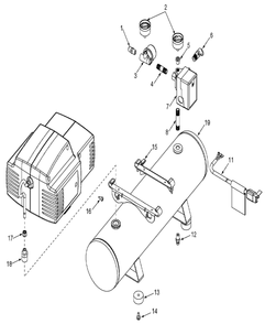 Delta 66-202 Type-1 Diagram and Parts List for 66-202 Type-1 Delta Compressor