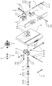 Page A Diagram and Parts List for 43-140 Type 1 Delta Shaper