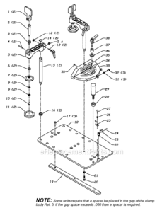Page A Diagram and Parts List for 43-188 Type 1 Delta Shaper