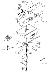 Page A Diagram and Parts List for 43-354 Type 1 Delta Shaper
