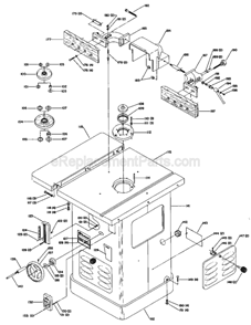 Page B Diagram and Parts List for 43-371 Type 1 Delta Shaper