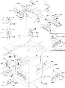 Page B Diagram and Parts List for 43-385 Type 1 Delta Shaper