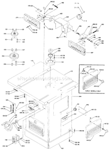 Page B Diagram and Parts List for 43-386 Type 1 Delta Shaper