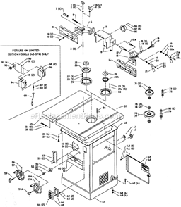 Page A Diagram and Parts List for 43-386 Type 2 Delta Shaper