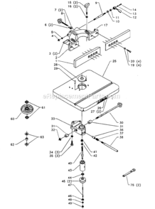 Page A Diagram and Parts List for 43-440 Type 1 Delta Table Saw Accessories