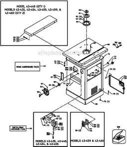 Page A Diagram and Parts List for 43-445 Type 1 Delta Shaper