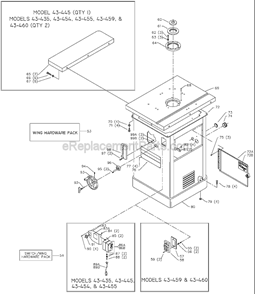 Page A Diagram and Parts List for 43-460 Type 1 Delta Shaper