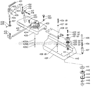 Page E Diagram and Parts List for 43-792 Type 1 Delta Shaper