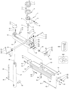 Delta 33-891-Bdk Type-1 Diagram and Parts List for 33-891-BDK Type-1 Delta Saw