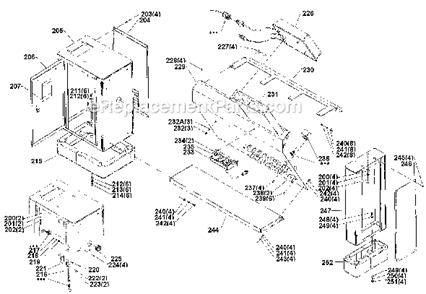 Page B Diagram and Parts List for 46-400 Type 2 Delta Lathe