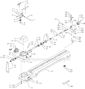 Page A Diagram and Parts List for 46-541 Type 2 Delta Lathe