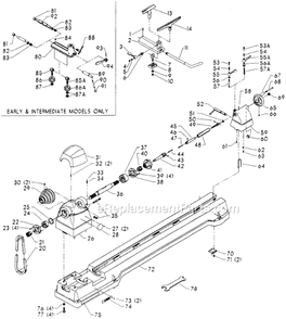 Page A Diagram and Parts List for 46-547 Type 1 Delta Lathe
