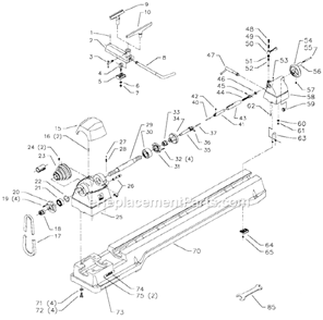 Page A Diagram and Parts List for 46-549 Type 2 Delta Lathe