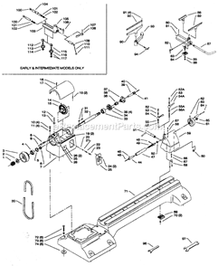 Page A Diagram and Parts List for 46-614 Type 1 Delta Lathe