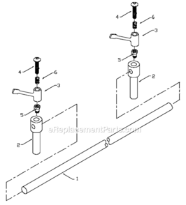 Page A Diagram and Parts List for 46-693 Type 1 Delta Table Saw Accessories