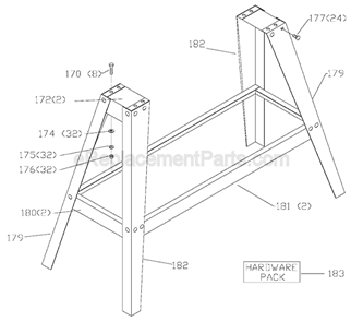 Page B Diagram and Parts List for 46-715 Type 1 Delta Lathe