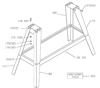 Page B Diagram and Parts List for 46-715 Type 2 Delta Lathe