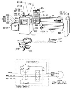 Page C Diagram and Parts List for 46-859 Type 1 Delta Lathe