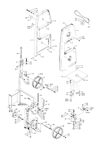 Delta 28-100 Diagram and Parts List for 28-100  Delta Saw