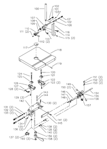 Delta 28-216-Bdk Type-1 Diagram and Parts List for 28-216-BDK Type-1 Delta Saw