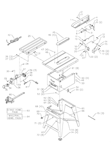 Delta 36-430 Diagram and Parts List for 36-430  Delta Saw