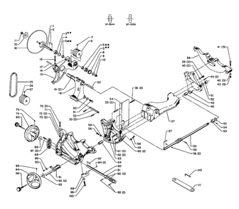 Delta 34-460 Diagram and Parts List for 34-460  Delta Saw