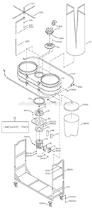 Part Location Diagram of 1342859 Delta Contactor Assy (1PH)