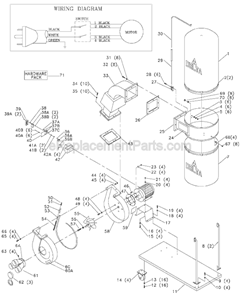 Page A Diagram and Parts List for 50-851 Type 1 Delta Dust Collector