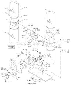 Page A Diagram and Parts List for 50-852 Type 2 Delta Dust Collector