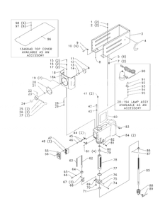 Delta 17-898x Diagram and Parts List for 17-898X  Delta Drill Press