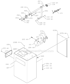 Page A Diagram and Parts List for 52-866 Type 1 Delta Tool Stand & Cart