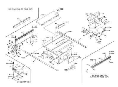 Delta 34-429 Diagram and Parts List for 34-429  Delta Saw