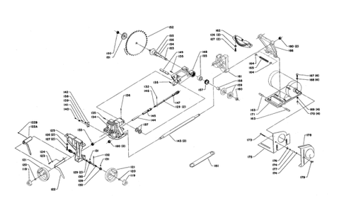 Delta Cs4l1 Diagram and Parts List for CS4L1  Delta Saw